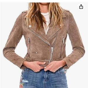 Blank NYC suede moto jacket